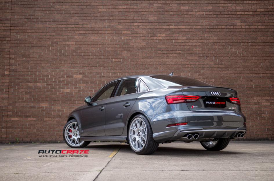 AUDI S3  2003 ONWARDS  CH R BRILLIANT SILVER WITH STAINLESS STEEL RIM PROTECTOR