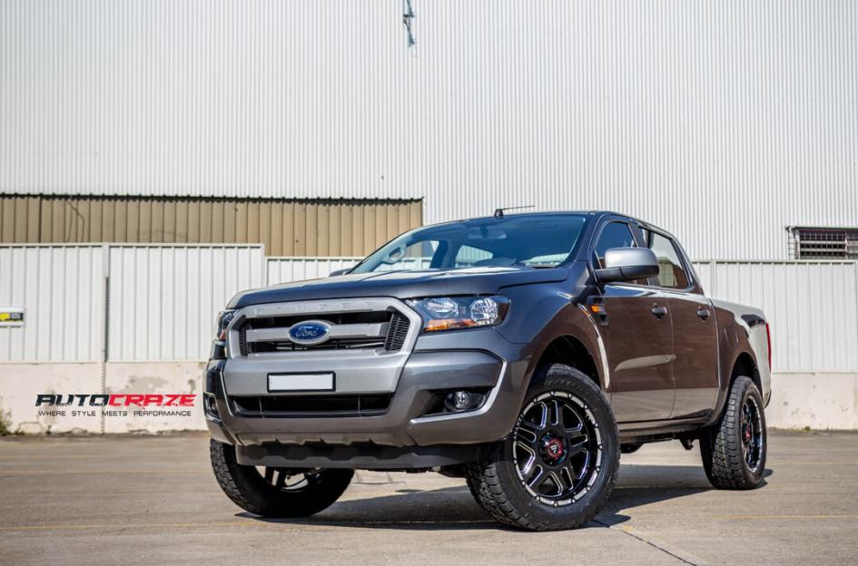 FORD RANGER AB809 GLOSS BLACK MILLED