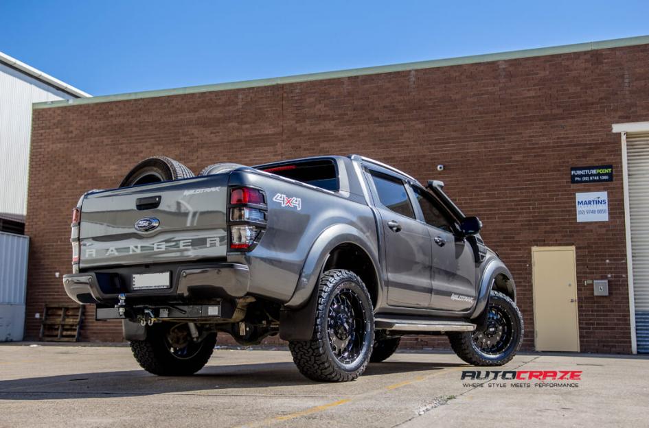 FORD RANGER GD03 GLOSS BLACK MILLED ACCENTS