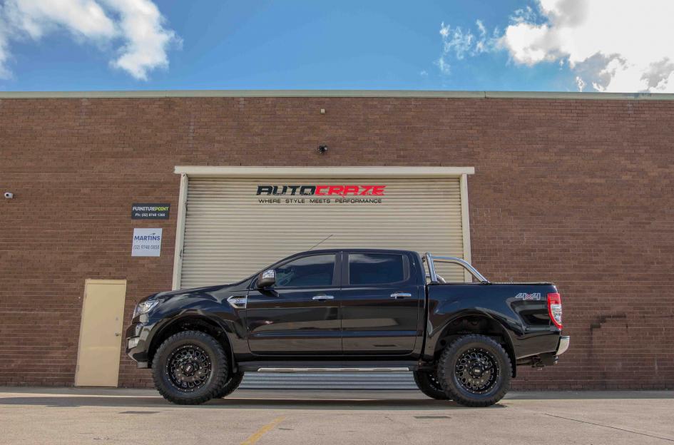 FORD RANGER GD03 GLOSS BLACK MILLED ACCENTS 5