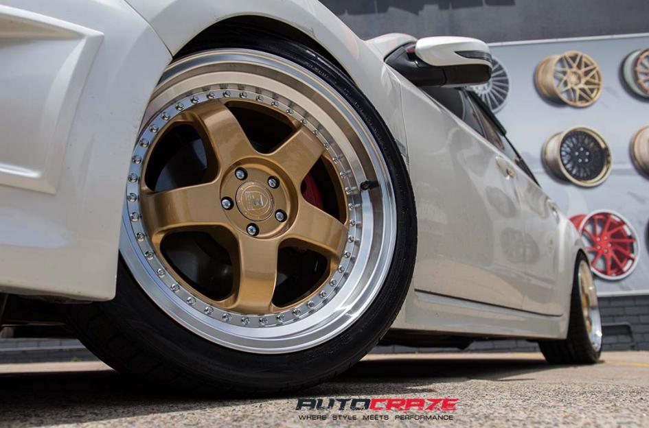 SUBARU WRX RS1 GOLD MACHINED LIP