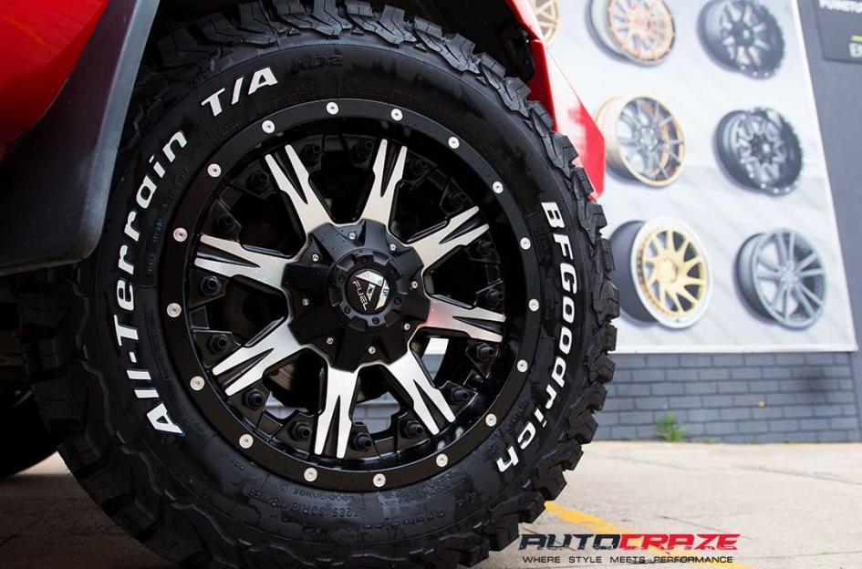 FORD RANGER NUTZ BLACK MACHINED FACE