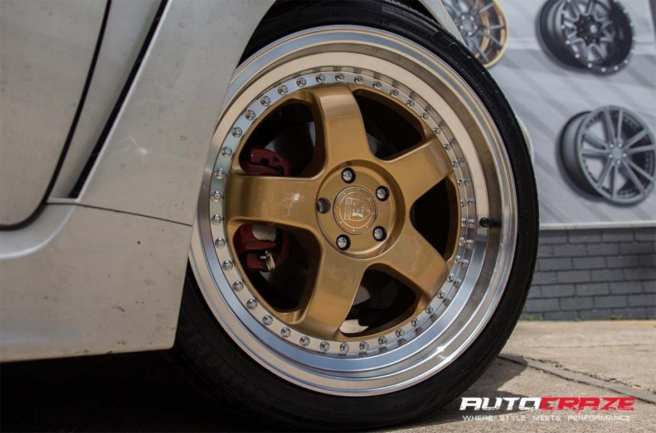 SUBARU WRX RS1 GOLD MACHINED LIP