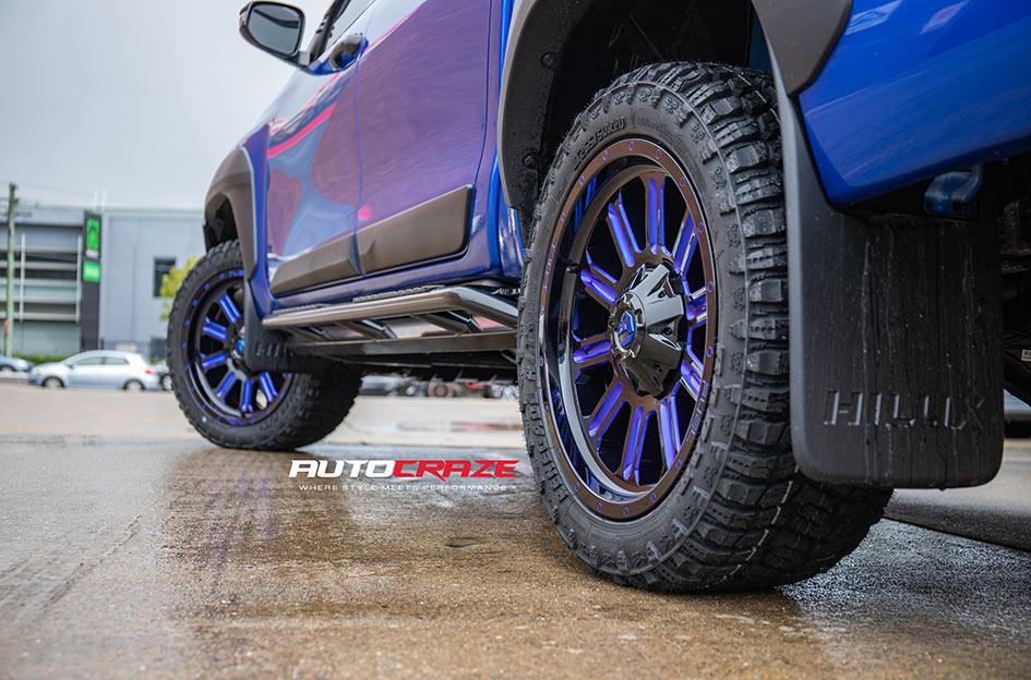 TOYOTA HILUX N80 RUGGED X HARDLINE GLOSS BLACK BLUE TINTED CLEAR