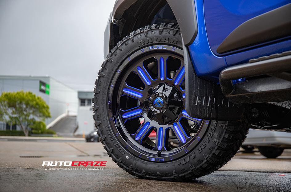 TOYOTA HILUX N80 RUGGED X HARDLINE GLOSS BLACK BLUE TINTED CLEAR