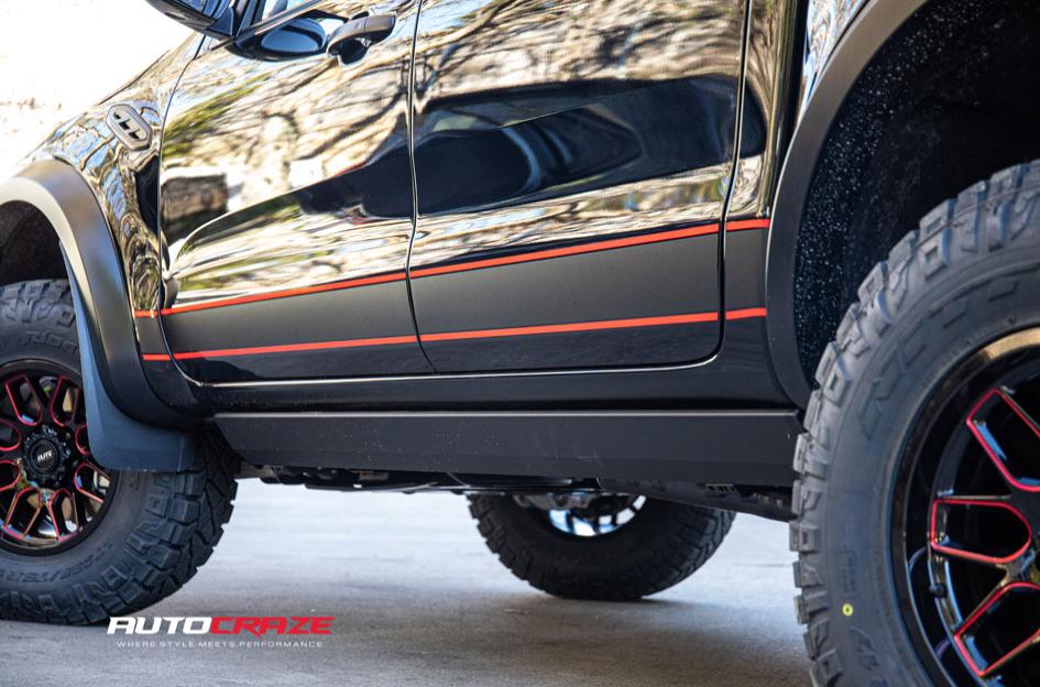 FORD RANGER RAPTOR CHAOS GLOSS BLACK RED MILLED