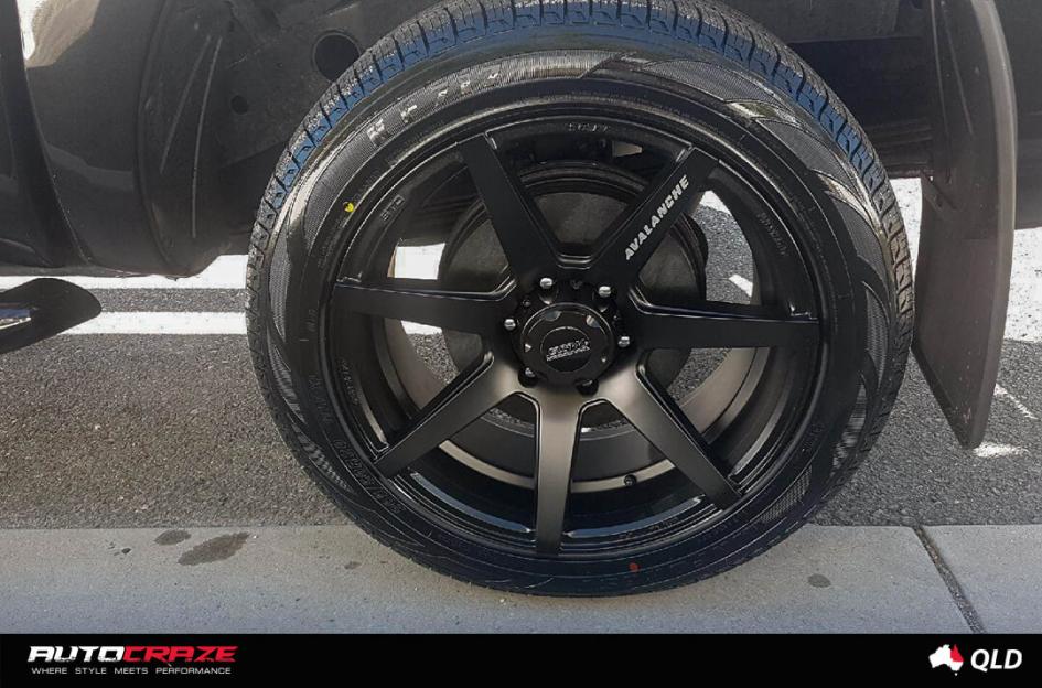 FORD RANGER AVALANCHE MATTE BLACK MILLED FONT