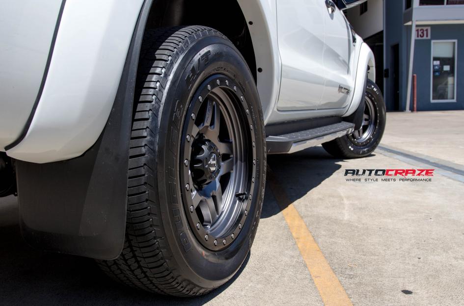 FORD RANGER TROPHY MATTE ANTHRACITE WITH BLACK RING 8