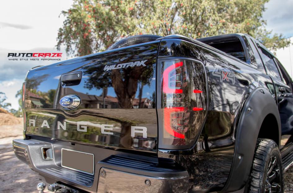 FORD RANGER BATTLE AXE GLOSS BLACK MILLED ACCENTS