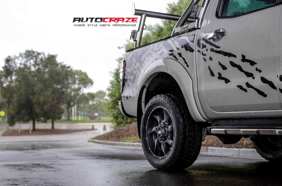 FORD RANGER GD01 GRAPHITE MILLED ACCENTS WITH CHROME INSERTS