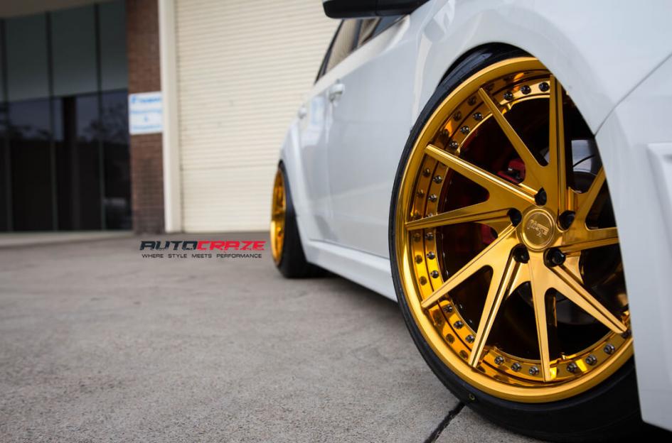 SUBARU WRX INVERT 3 PIECE FORGED4K GOLD