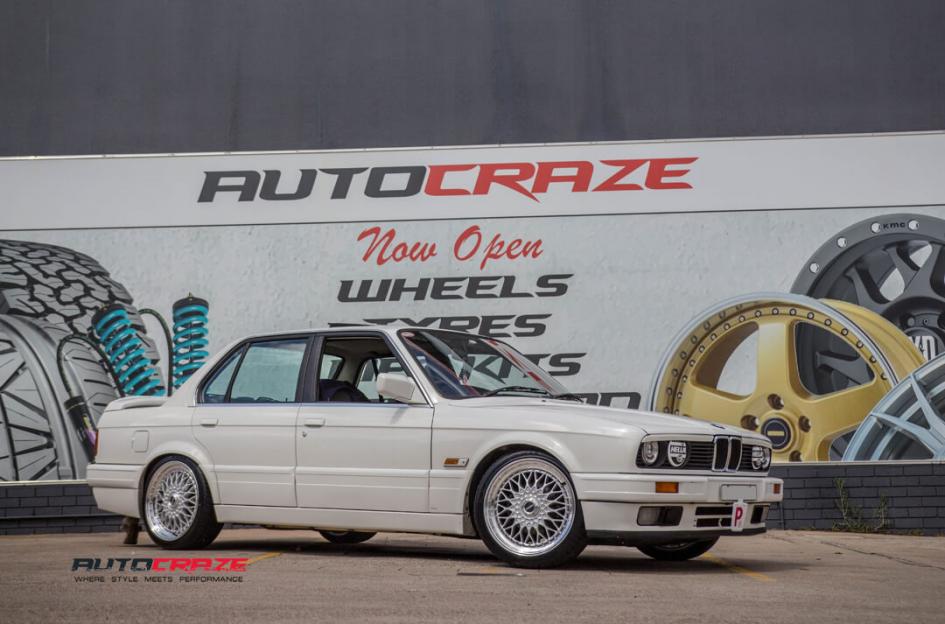 BMW E30 4 STUD BSX SILVER MACHINE