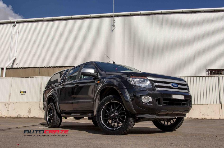 FORD RANGER GD02 MATTE BLACK MACHINED FACE