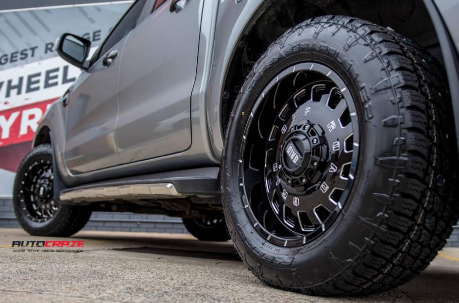 FORD RANGER GD03 GLOSS BLACK MILLED ACCENTS