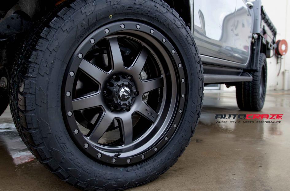 TOYOTA HILUX N80 4WD TROPHY MATTE ANTHRACITE WITH BLACK RING