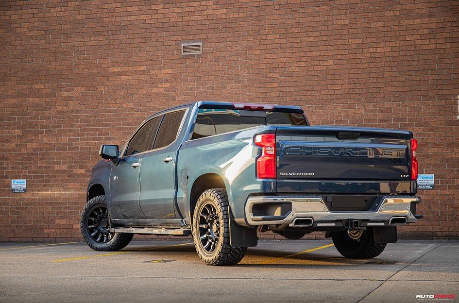 CHEVROLET SILVERADO MISSION MATTE BLACK MACHINED TINTED SPOKES