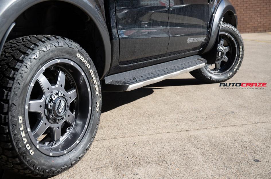FORD RANGER GD01 GRAPHITE MILLED ACCENTS WITH CHROME INSERTS