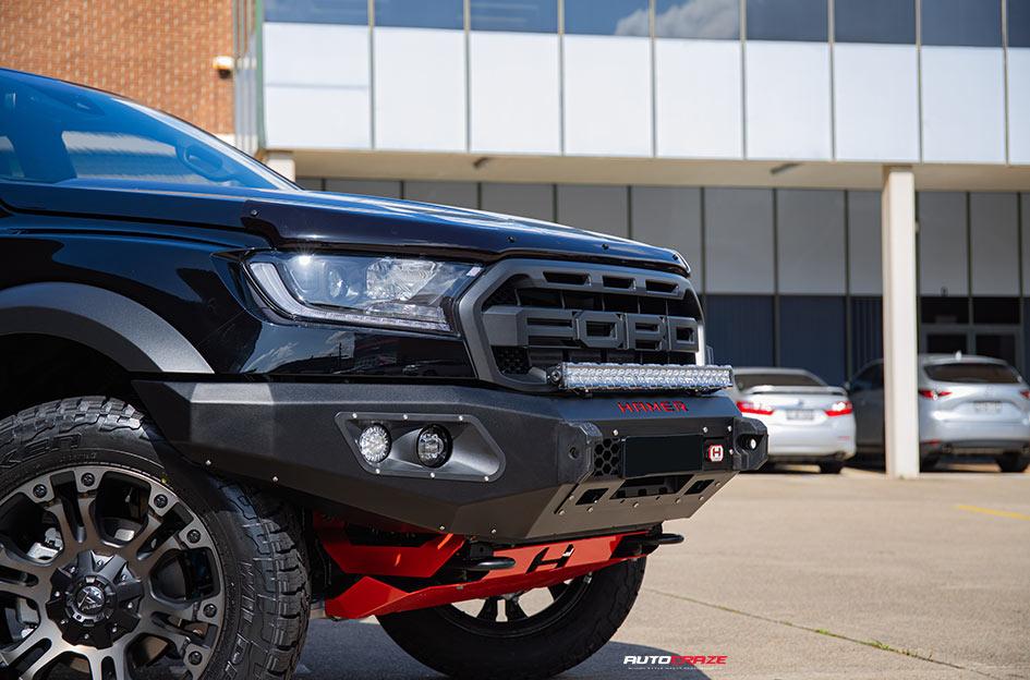 FORD-RANGER-RAPTOR-VAPOR-MATTE-BLACK-DOUBLE-DARK-TINT