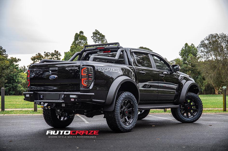 FORD RANGER RAPTOR KMC GAUNTLET XD852 SATIN BLACK