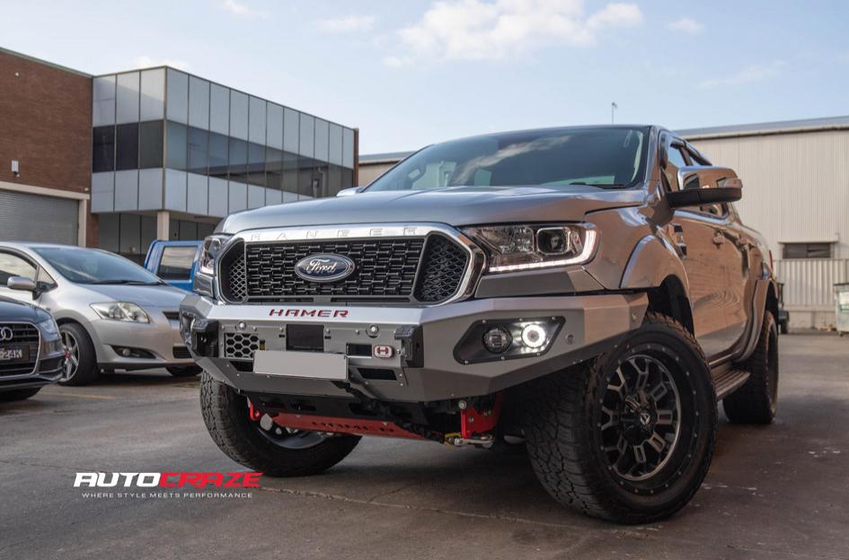 FORD RANGER CRUSH GLOSS BLACK DOUBLE DARK TINT