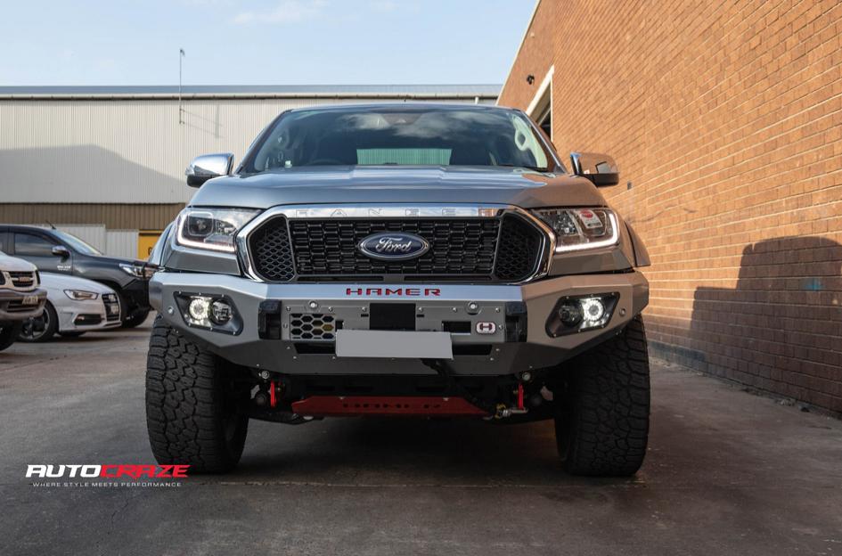 FORD RANGER CRUSH GLOSS BLACK DOUBLE DARK TINT