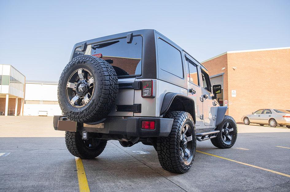 JEEP WRANGLER ROCKSTAR XD 2 MATTE BLACK W MACHINED ACCENTS