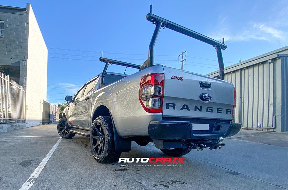 FORD RANGER AVALANCHE MATTE BLACK FRONT MILLED
