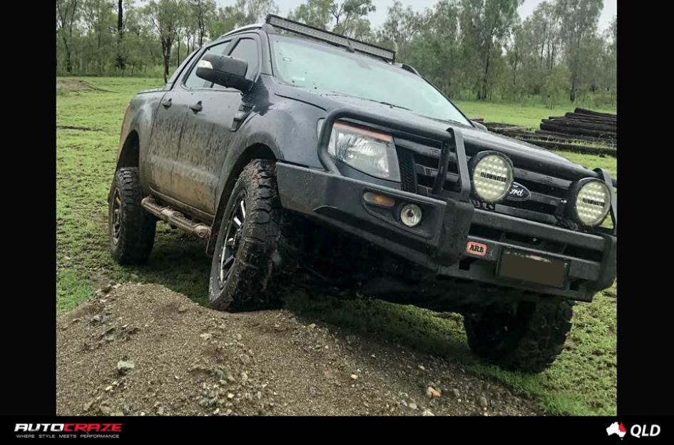 FORD RANGER GRID GD05 MATTE BLACK MILLED ACCENTS