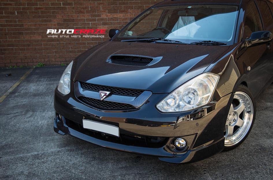 TOYOTA CALDINA RS1 SILVER MACHINED LIP