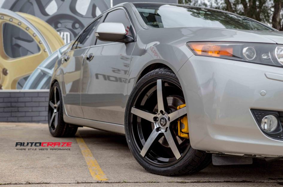 HONDA ACCORD RACER BLACK MACHINED FACE