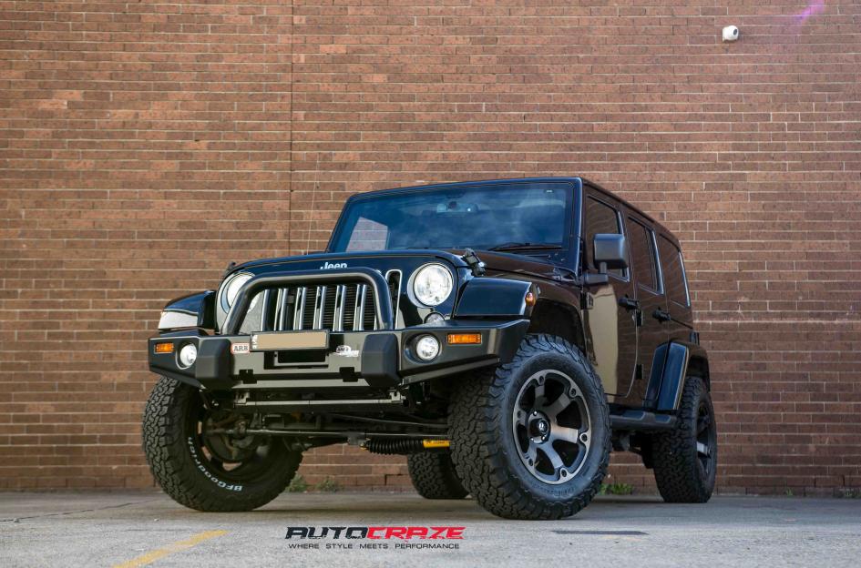 JEEP WRANGLER BEAST BLACK MACHINED WITH DARK TINT 5