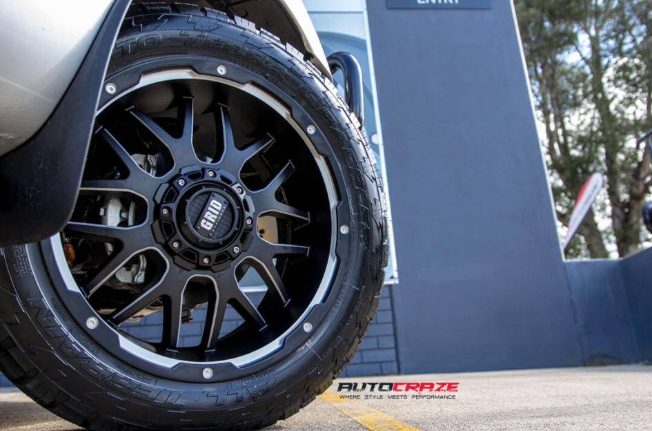 FORD RANGER GD02 MATTE BLACK MILLED ACCENTS