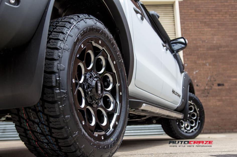 FORD RANGER GD08 MATTE BLACK MILLED ACCENTS