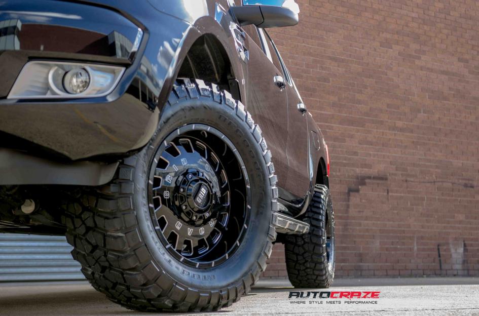 FORD RANGER GD03 GLOSS BLACK MILLED ACCENTS 5