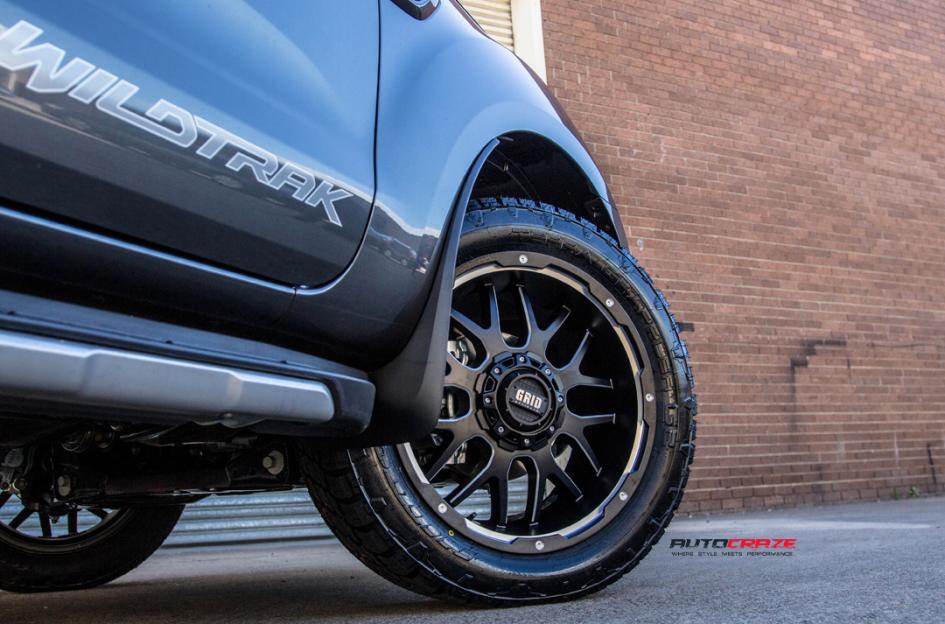 FORD RANGER GD02 MATTE BLACK MILLED ACCENTS