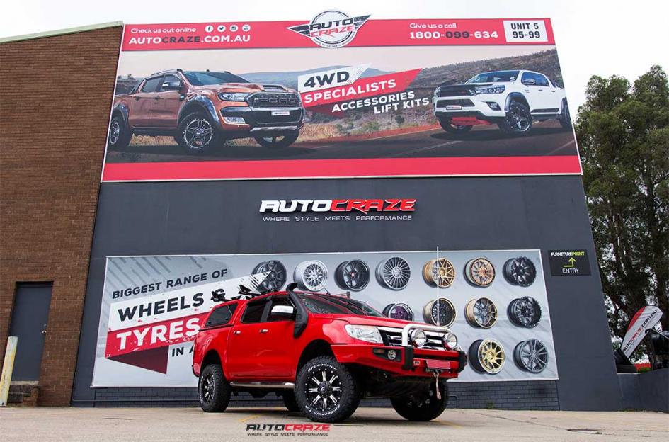 FORD RANGER NUTZ BLACK MACHINED FACE