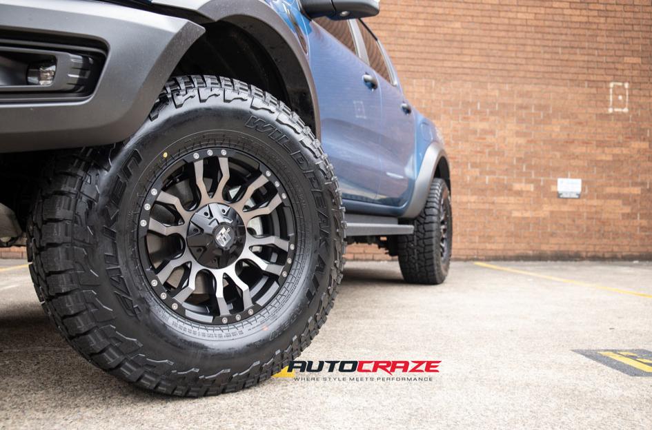 FORD RANGER RAPTOR FLORIDA MACHINED FACE BLACK MATTE GREY TINT