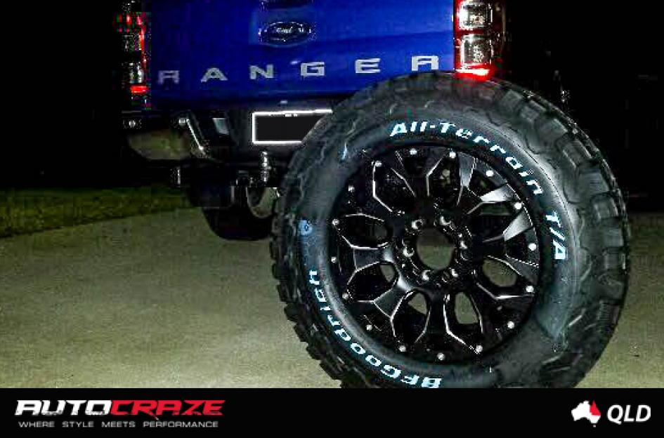 FORD RANGER ASSAULT GLOSS BLACK MILLED ACCENTS
