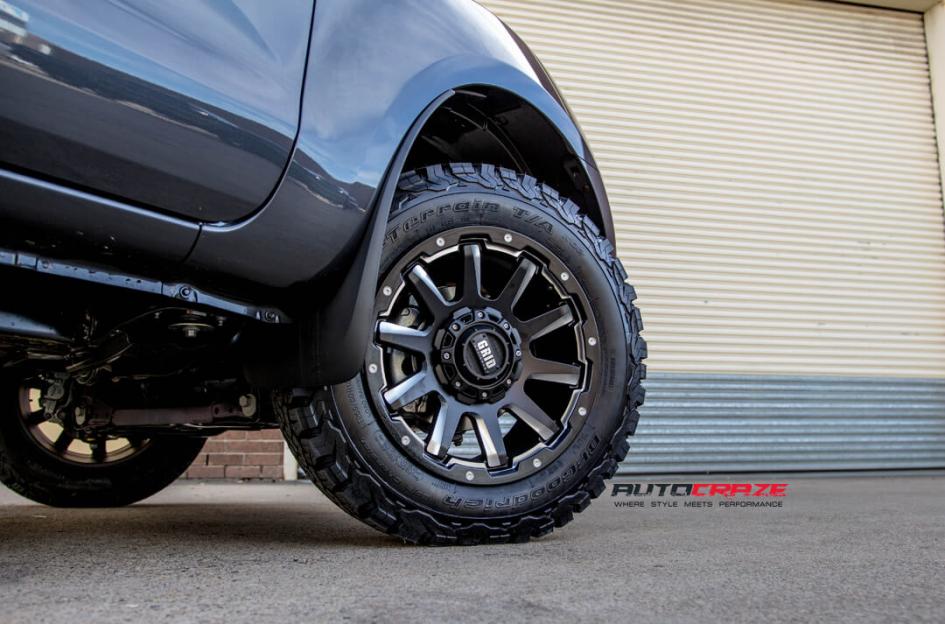 FORD RANGER GRID GD05 MATTE BLACK MILLED ACCENTS