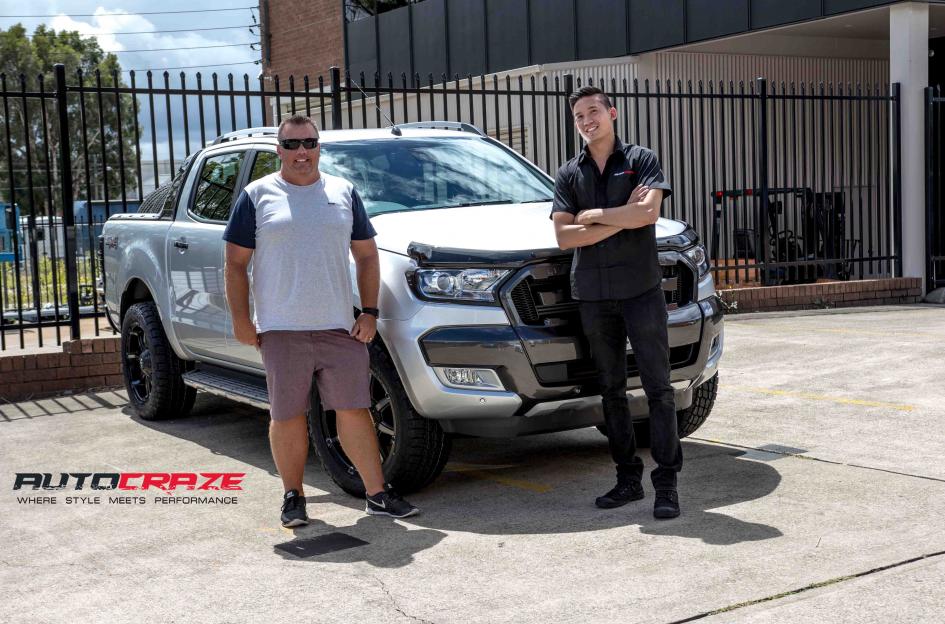 FORD RANGER COUPLER BLACK MACHINED WITH DARK TINT