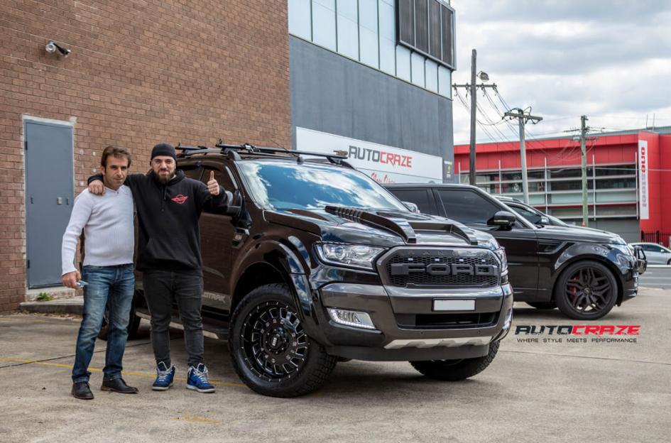 FORD RANGER GD03 GLOSS BLACK MILLED ACCENTS