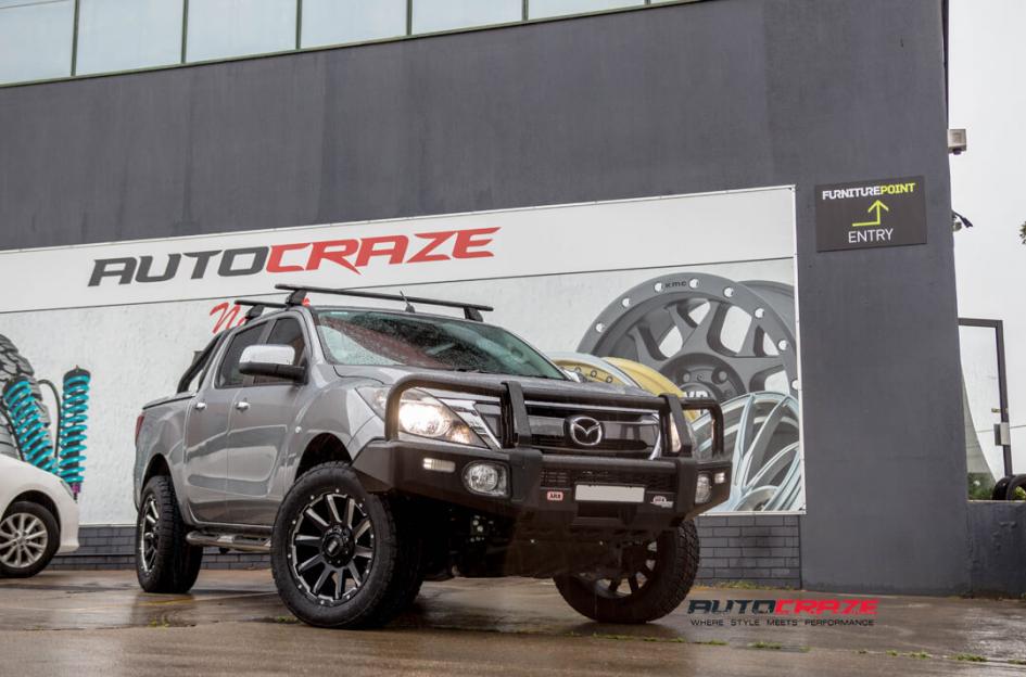 MAZDA BT 50 GD05 MATTE BLACK MILLED ACCENTS