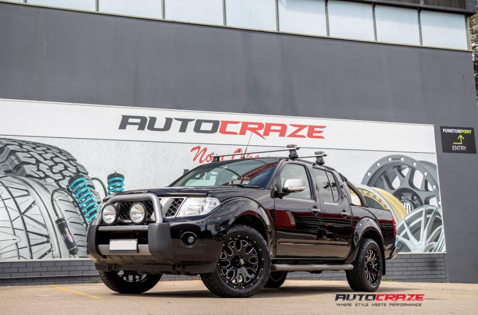 NISSAN NAVARA BUCK 25 XD GLOSS BLACK MILLED ACCENTS