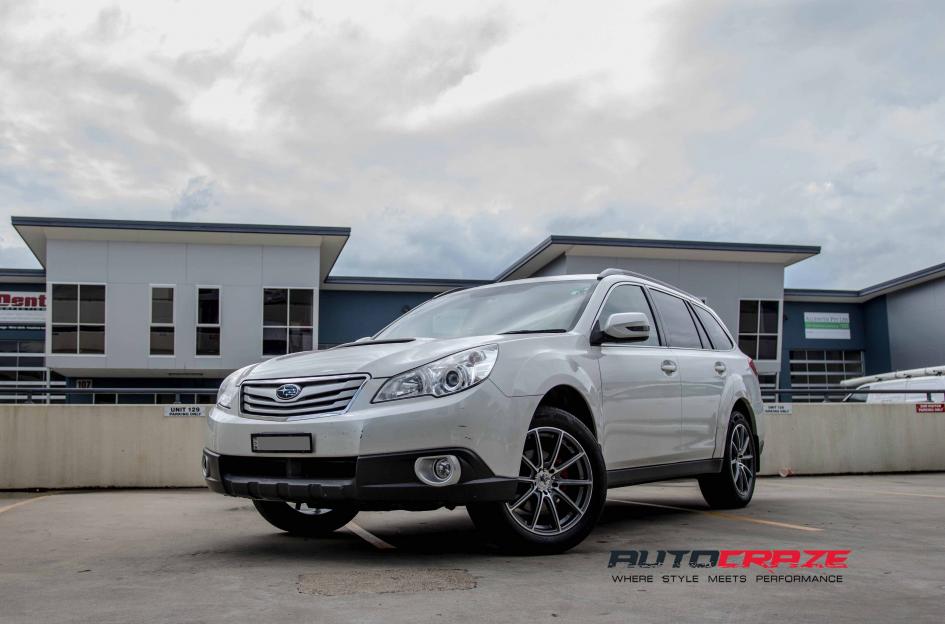 SUBARU OUTBACK CHICANE GUN METAL MACHINED FACE