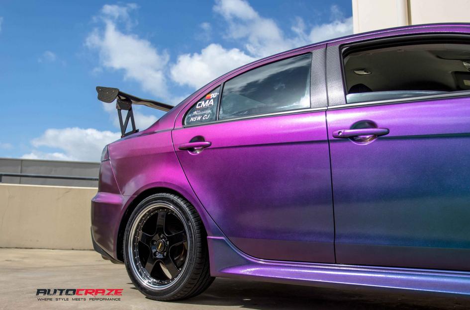 MITSUBISHI LANCER FR 1 BLACK MACHINED LIP