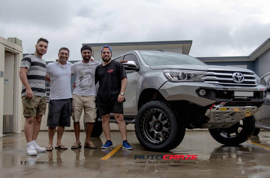 TOYOTA HILUX N80 4WD TROPHY MATTE ANTHRACITE WITH BLACK RING