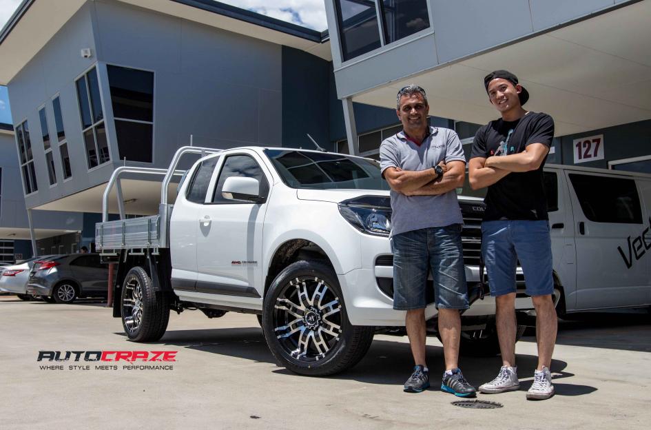 HOLDEN COLORADO HE835 GLOSS BLACK MACHINED FACE