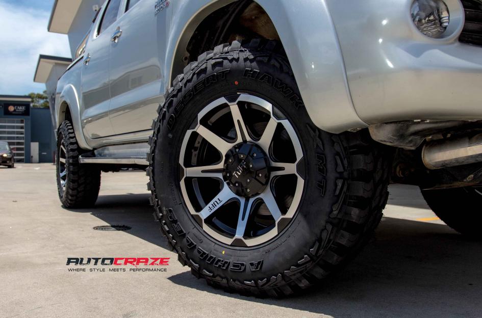 TOYOTA HILUX N70 4WD T05 SATIN BLACK MACHINED FACE