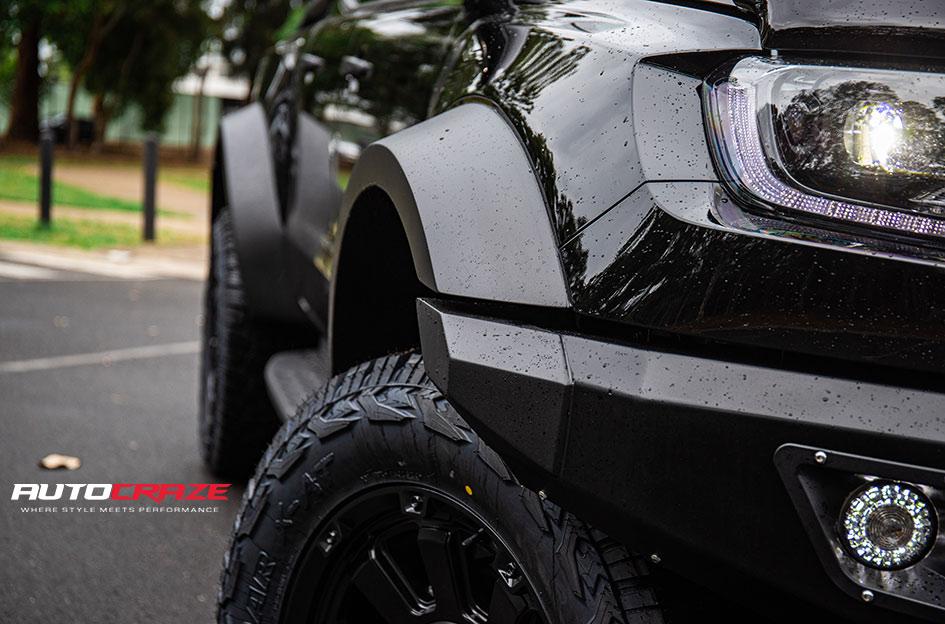 FORD RANGER RAPTOR KMC GAUNTLET XD852 SATIN BLACK
