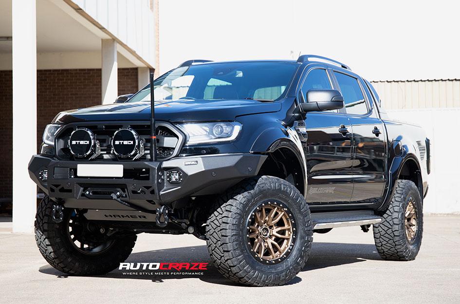 FORD RANGER REBEL MATTE BRONZE BLACK LIP